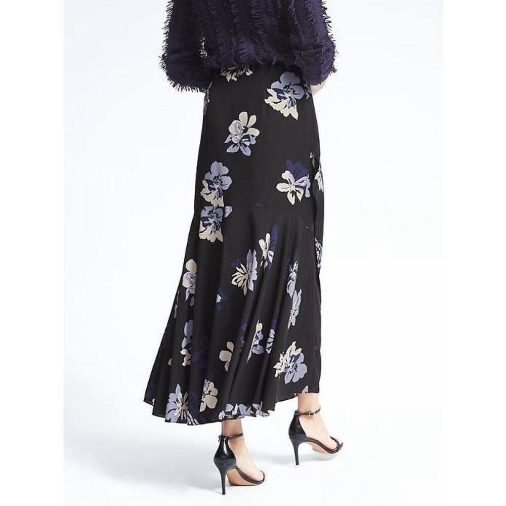 Banana Republic Flounce Floral Maxi Skirt